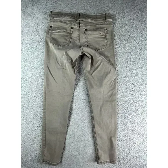 Democracy Pants Womens 6 Brown Khaki Mid Rise Straight Leg Ab Technology NWOT - Picture 6 of 8